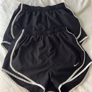 Nike lined black athletic shorts